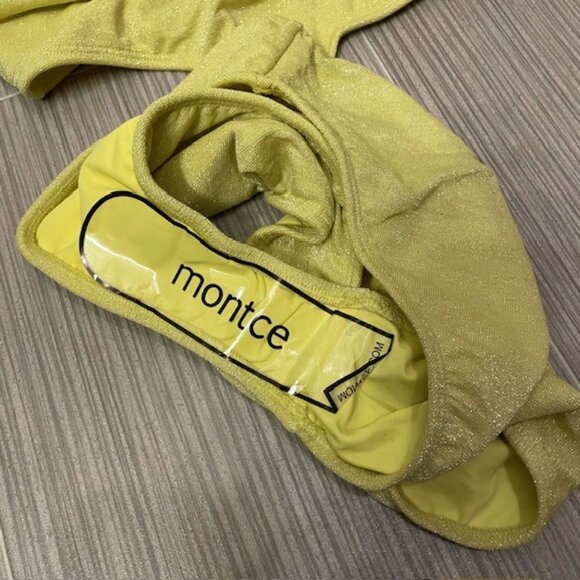 NWT Montce Sparkle Ky One Piece Swimsuit XL Limon Cutout - Picture 13 of 15